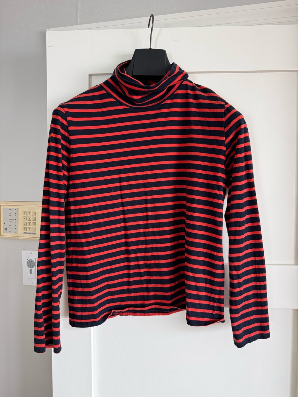 Kule Striped Turtleneck Long Sleeve Top